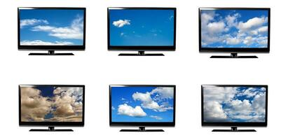 TV scherm met afbeelding foto