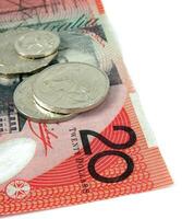 Australisch geld detailopname foto