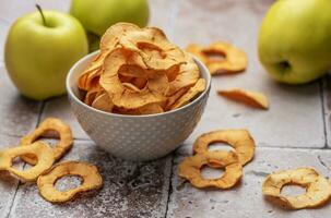 droog appel chips foto