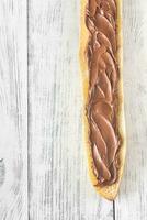 baguette met chocola room foto