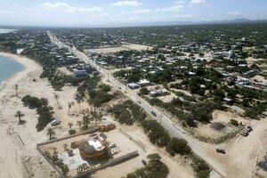 el Sargento strand la ventana baja Californië sur Mexico antenne visie panorama foto