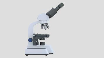 geïsoleerd microscoop Aan wit achtergrond foto