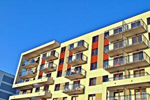 modern, luxe appartementencomplex. foto