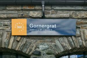 gornergrat trein - Zermatt, Zwitserland foto