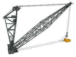 dragline graafmachine emmer zwaar bouw machinerie 3d renderen foto