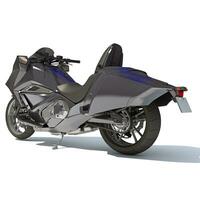 motorfiets 3d renderen Aan wit achtergrond foto