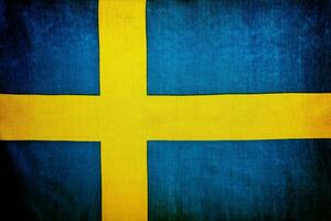 Zweeds vlag achtergrond foto