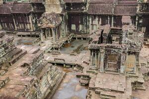 Angkor wat tempel, siem oogsten, Cambodja. foto