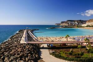 playa de amadores, puerto rico, oma canaria foto