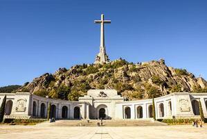 vallei van de gedaald valle de los caido's Madrid, Spanje foto