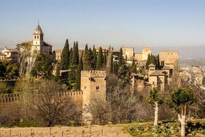 visie van de beroemd alhambra, granada, Spanje. foto