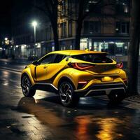 ai gegenereerd de toyota c - hr concept is getoond in deze beeld foto