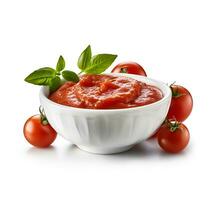 ai gegenereerd tomaten Plakken met tomaten groenten foto
