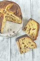 panettone-dwarsdoorsnede: foto