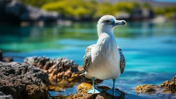 ai gegenereerd voeten domoor wit vogel natuur dier dieren in het wild behoud foto