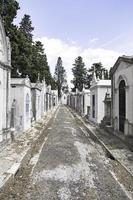 oude begraafplaats in de stad lissabon foto