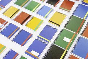 kleurrijke blocnotes boek foto