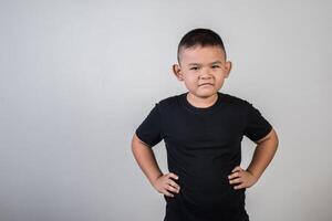 grappige portret jongen studio foto