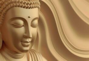 ai gegenereerd Boeddha meditatie beeld foto