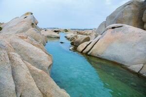 foto met mooi landschap van de eiland van Sardinië, Italië