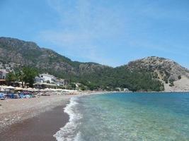 het dorp turunc egeïsche kalkoen, marmaris foto