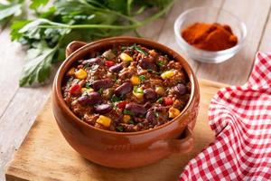 traditionele mexicaanse tex mex chili con carne foto