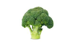 broccoli geïsoleerd Aan wit achtergrond. detailopname. foto