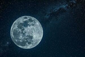 ai gegenereerd de maan visie van ruimte foto