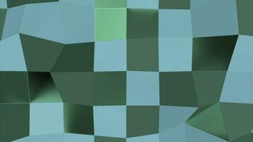 abstract transformeren muur van dezelfde grootte vierkanten. ontwerp. gloeiend glas in beweging kubussen, rijen van kleurrijk vierkanten. foto