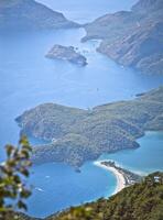 zeegezicht Bij oludeniz foto