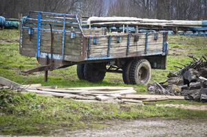 trekker aanhangwagen foto