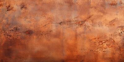 ai gegenereerd grunge roestig oranje bruin metaal corten staal steen achtergrond structuur foto
