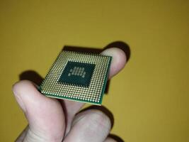 microprocessor van een persoonlijk computer van een laptop foto