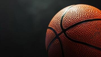 ai gegenereerd basketbal advertentie achtergrond met kopiëren ruimte foto