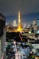 tokyo toren in tokyo stad mijlpaal van Japan foto