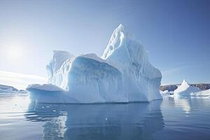 ai gegenereerd ijsberg in Groenland. ai gegenereerd foto