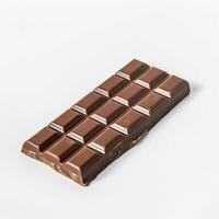 ai gegenereerd chocola bar geïsoleerd wit foto