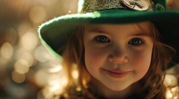 ai gegenereerd kinderen zullen hebben de tijd van hun leven Bij st patricks dag foto