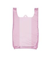 roze plastic zak geïsoleerd Aan wit achtergrond foto