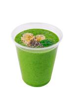 smoothies van groen groenten en fruit foto