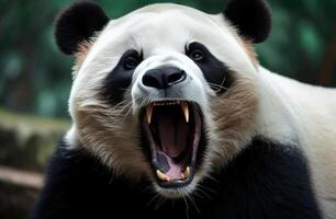 ai gegenereerd panda van china's dierentuin foto