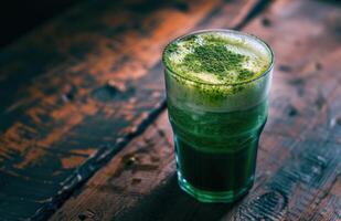 ai gegenereerd groen smoothie door paul nicholson foto