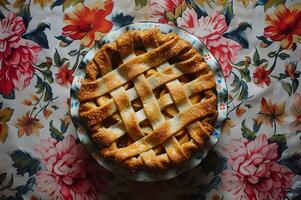 ai gegenereerd eigengemaakt geluk knus Klokhuis desserts in kookboek heerlijkheid foto