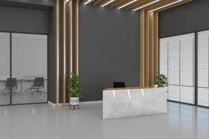 kantoor receptie mockup interieurontwerp foto