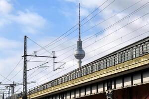 berlijn, duitsland, 2021 - berlijn televisie toren, berlijn mitte wijk, berlijn, Duitsland foto