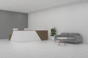 kantoor receptie mockup interieurontwerp foto