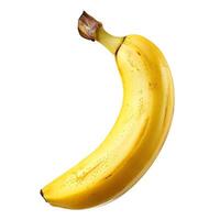 ai gegenereerd vers banaan - voedzaam fruit geïsoleerd Aan wit achtergrond foto