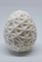 3d gedrukt ei, Pasen object, voronoi veelhoekige stijl decoratie foto