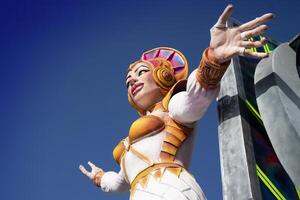 de papier-maché maskers van de viareggio carnaval foto