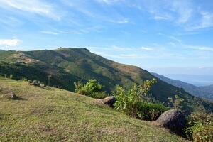 gezichtspunt, bergtop camping grond Bij doi dus ik malai nationaal park, Thailand foto